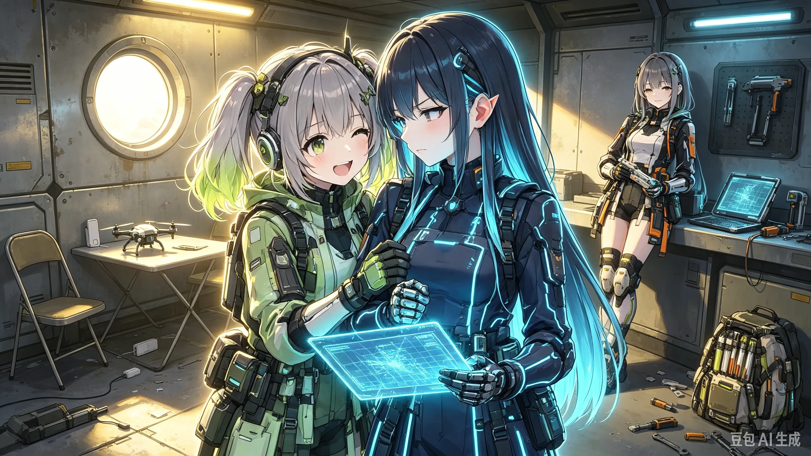 Claro que un juego de automatización necesita waifus
